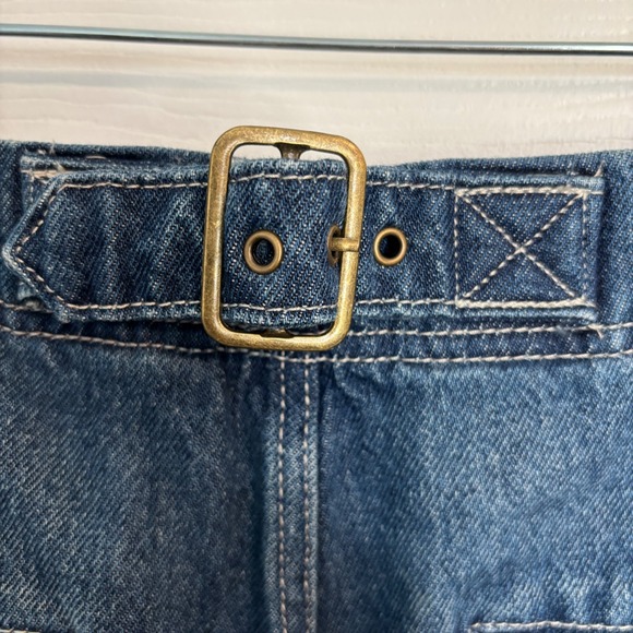 Pilcro and the Letterpress High Rise Barrel Wide Leg Jeans Blue Denim 28 - Picture 10 of 16